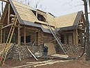 Lodge Style Log Home Set of 4