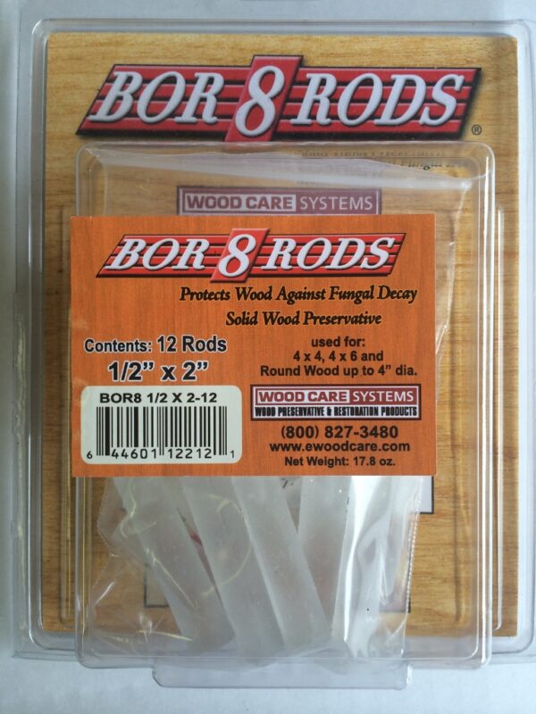 1/2" x 2"Bor 8 Rods