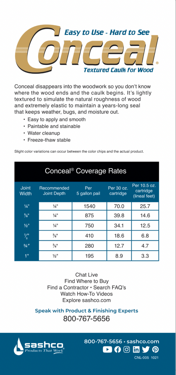 Sashco Conceal textured caulk - Image 7