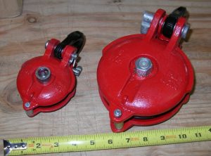 3" and 5" Snatch Block comparison