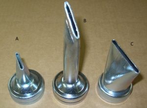 Large diameter nozzles for Albion caulking guns