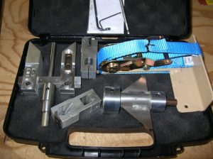 Deluxe Kit with both cutter profiles, countersink bit, log clamp, drill bit, allen wrenches and case.